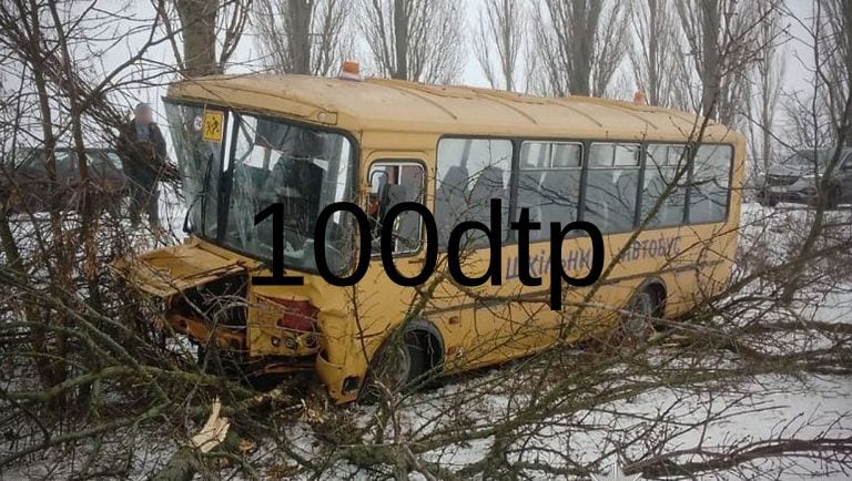 Шкільний автобус з дітьми з’їхав у кювет на Полтавщині