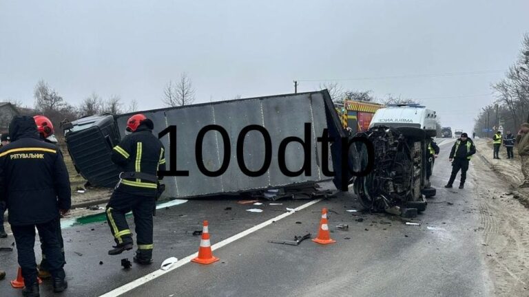 На Львівщині загинув водій вантажівки в ДТП