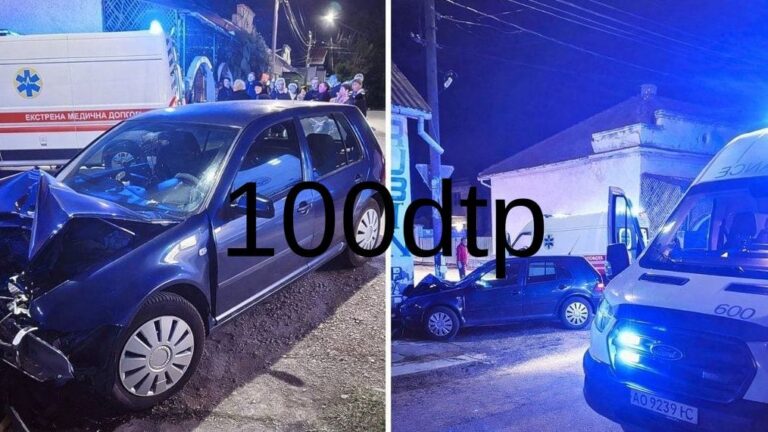 У селі Мужієво Закарпаття автомобіль в’їхав у будинок, четверо травмованих