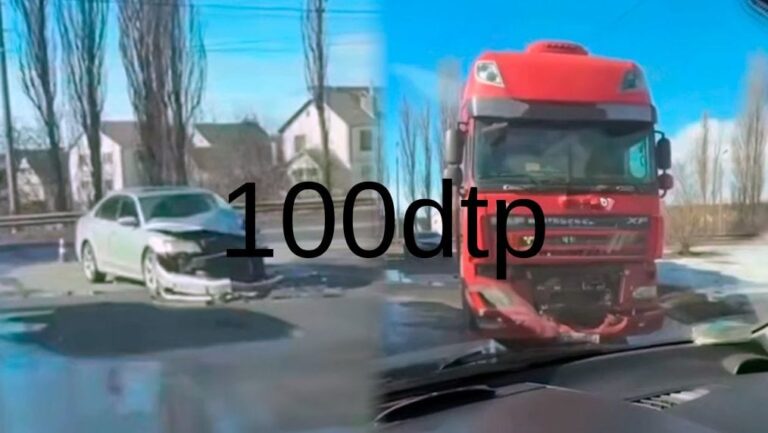 У Чернігові зіштовхнулися вантажівка та легковик