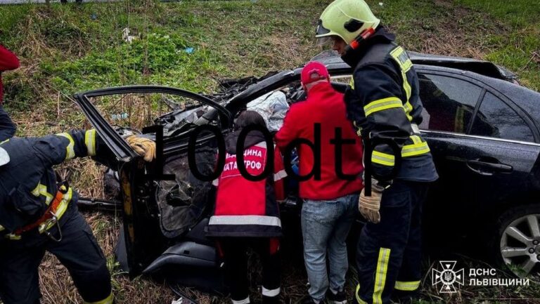ДТП на Львівщині: рятувальники деблокували жінку та загиблого