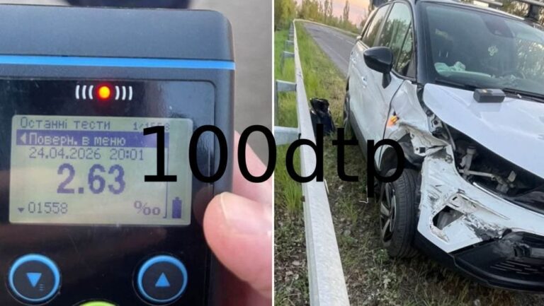 На Закарпатті затримали п’яного водія після ДТП