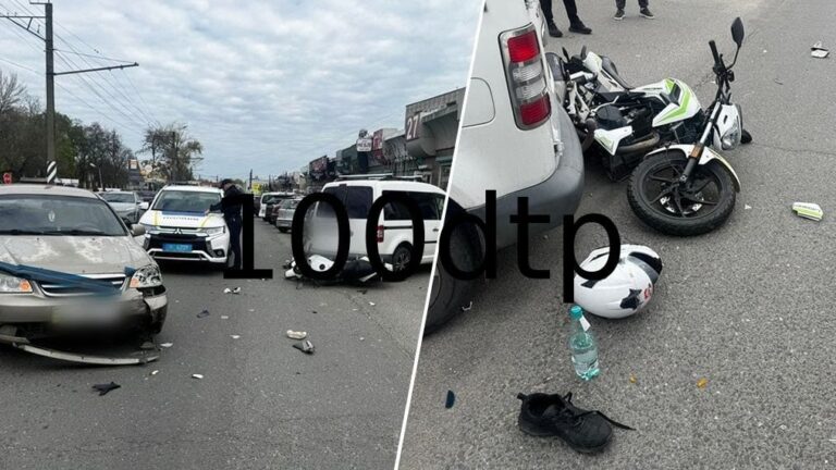 У Кропивницькому в ДТП з легковиком травмувався мотоцикліст